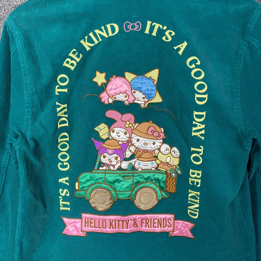 NEW Hello Kitty and Friends‎ Sanrio Corduroy Shirt Embroidered Medium - Picture 7 of 12